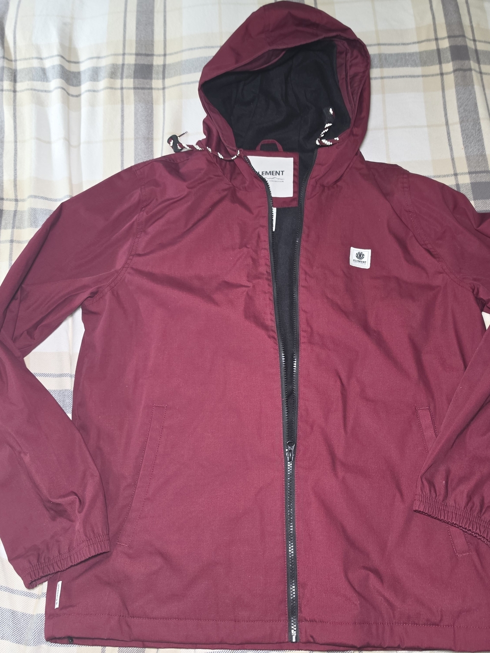 Element Maroon Hooded Men's Jacket